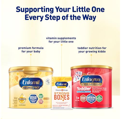 Enfamil NeuroPro Baby Formula, MFGM* 5-Year Benefit, Expert-Recommended Brain-Building Omega-3 DHA, Exclusive Immune Supporting HuMO6 Blend, Infant Formula Powder, Baby Milk, 28.3 Oz