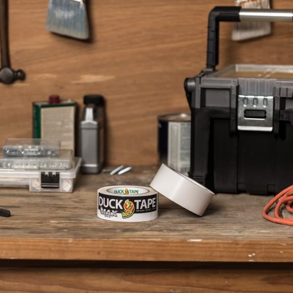 Duck Brand Max Strength Duct Tape, White, 4 Rolls, 1.88 Inch x 35 Yards Each, 240866