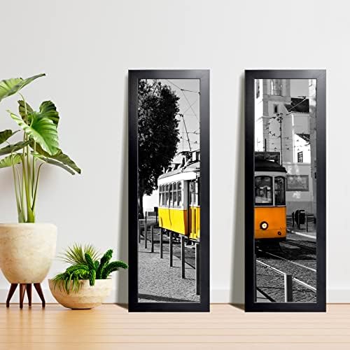 LaVie Home 8x24 Picture Frame Black, Panoramic Picture Frame for Wall Decoration, Classic Black Minimalist Style Suitable for Decorating Houses, Offices, Hotels(1 Pack)