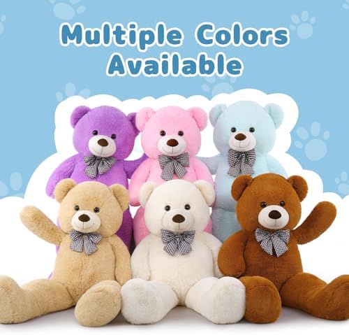 MaoGoLan Large Blue Teddy Bear Jumbo Bear 55 inch Oversize Huge Stuffed Animal for Boys and Girls