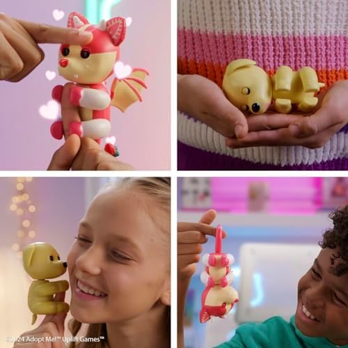 Adopt Me! x, Adopt Me! Strawberry Shortcake Bat Dragon, Legendary Interactive Pet with 40+ Sounds & Reactions (Ages 5+)