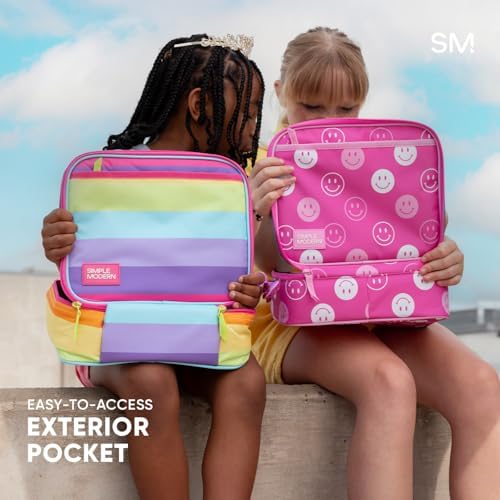 Simple Modern Marvel Kids Lunch Box for School | Reusable Insulated Lunch Bag for Toddler, Girl, and Boy | Meal Containers with Exterior & Interior Pockets | Hadley Collection | Spidey Kid