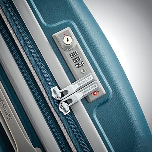 Samsonite Freeform Hardside Carry-On Luggage with Spinner Wheels - Hardshell Suitcase - TSA, Airline-Approved - Expandable Hard Shell, Smooth Rolling Wheels for Lightweight Travel - Dark Teal