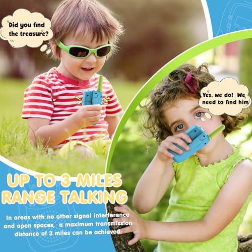 Selieve Toys for 3-12 Year Old Boys Girls, Walkie Talkies for Kids 22 Channels 2 Way Radio Toy with Backlit LCD Flashlight, 3 Miles Range for Outside, Camping, Hiking