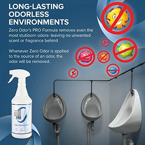 Zero Odor Pro - Commercial Strength Eliminator Odor Neutralizer, Room Deodorizer Odor Eliminator Musty Smell - Strongest Odor Eliminator Trigger Spray, (32-ounce)