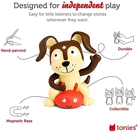 Toniebox Audio Player Starter Set with Playtime Puppy - Listen, Learn, and Play with One Huggable Little Box - Light Blue