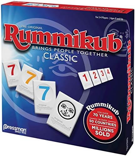 Pressman Rummikub - The Original Rummy Tile Game | Exciting Family Game of Strategy and Luck | Promotes STEM Skills | For Kids, Teens, Adults | 2-4 Players, Ages 8+