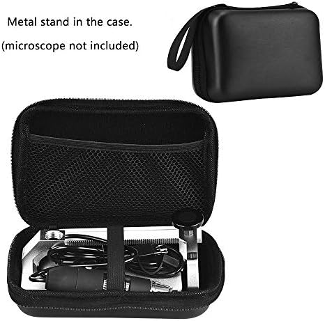 Aluminum Alloy Stand Holder for USB/Wi-Fi Digital Microscope, Bysameyee Universal Diameter Metal Mount with Microscope Carrying Case