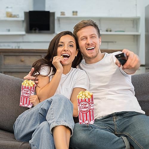 VOISEN Paper Popcorn Bags,600 Pack 1oz Popcorn Bags Individual Servings, Popcorn Bag Bulk for Popcorn Machine,Movie Nights Pop Corn Bags