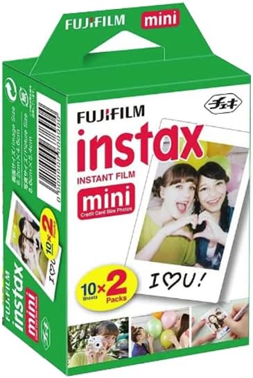 Fujifilm INSTAX Mini Instant Film (White) for Fujifilm Mini 8,9,11,12 Cameras w/Microfiber Cloth by Quality (20 Prints)