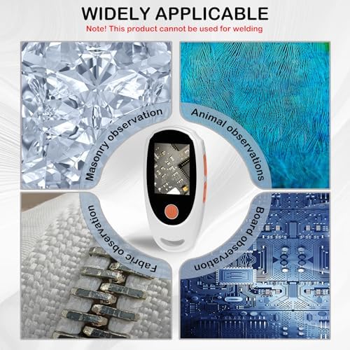 Handheld Digital Microscope with Light,Portable Handheld Magnifying Glass for Kids,2.0 Inch IPS Color Scree,500x Magnification, 8 Adjustable LED Lights, Compatible with PC Windows, Mac OS