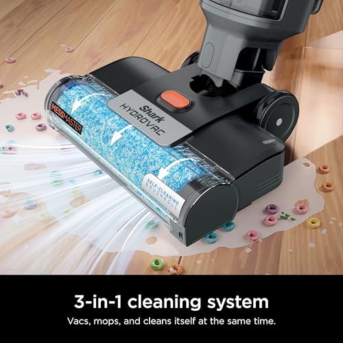 SHARK WD160 HydroVac MessMaster XL 3-in-1 Vacuum, Mop & Self-Cleaning System for Multi-Surface Cleaning, Perfect Hardwood, Tile, Marble, Area Rug (RENEWED)