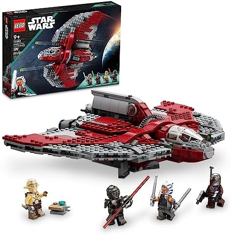 LEGO Star Wars Ahsoka Tano’s T-6 Jedi Shuttle Spaceship Toy - Star Wars Building Toys Set for Kids, Boys & Girls, Ages 9+ - Birthday Gift for Fans - 4 Minifigures - 75362