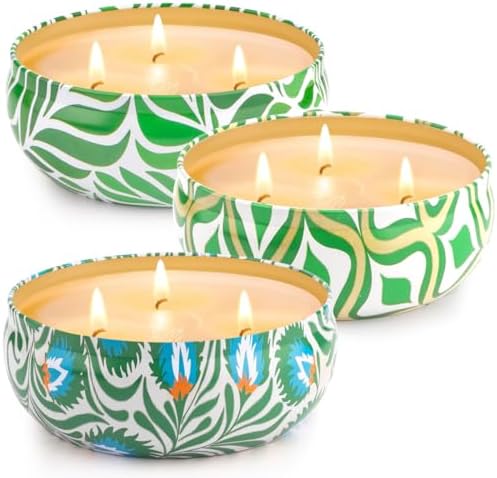 Citronella Candles Outdoor, Large 36oZ Citronella Candles, 240 Hours Burning, 3-Wick Natural Soy Wax Summer Outdoor Candles for Outside Indoor Patio Home Garden Yard Balcony Camping Porch BBQ