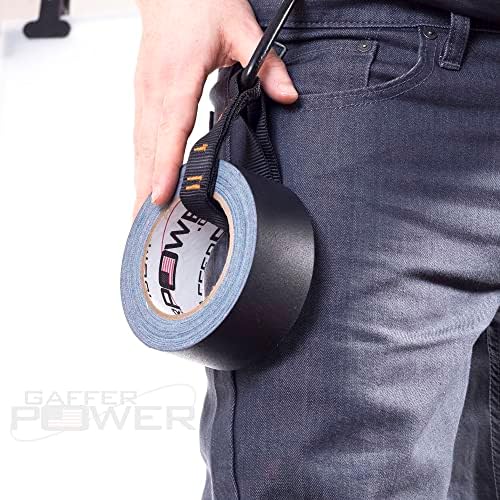 Gaffer Power Proudly Made in The USA, Real Professional Grade Gaffer Tape, Heavy Duty Gaffers Tape, Non-Reflective, Multipurpose. 2 Inches x 30 Yards, Black