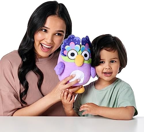 Bluey Chattermax 10" Talking Plush – Sound Effects, Voice Recorder with Chat Back, Interactive Stuffed Animal, Soft Deluxe Fabric, Cuddly Toy for Kids, Batteries Included.