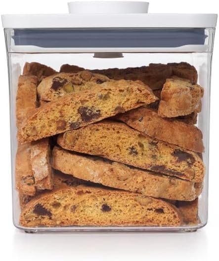 OXO Good Grips POP Container - Airtight Food Storage - Big Square Short 2.8 Qt Ideal for 5 lbs of sugar, cookies or crackers