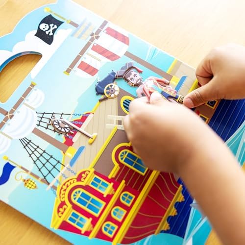 Melissa & Doug Puffy Sticker Play Sets - Safari, Pirate, On The Farm