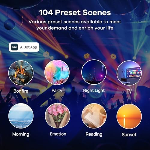 Linkind Smart Light Bulbs, Smart Bulb That Work with Alexa & Google Home, LED Light Bulbs Color Changing, 104 Preset Scene, Music Sync, A19 E26 2.4GHz RGBTW WiFi Bluetooth Light Bulb 60W, 800LM, 4Pack