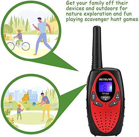 Retevis RT628 Walkie Talkies for Kids,Toys Gifts for 6-12 Years Old Boys Girls,Long Range 2 Way Radio 22CH VOX,Birthday Gift,Family Walkie Talkie for Camping Hiking Indoor Outdoor