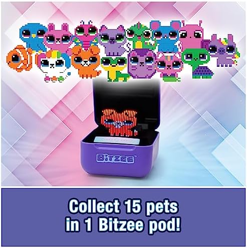 Interactive Toy Digital Pet with 15 Animals Inside, Virtual Electronic Pets React to Touch, Kids Toys for Girls and Boys