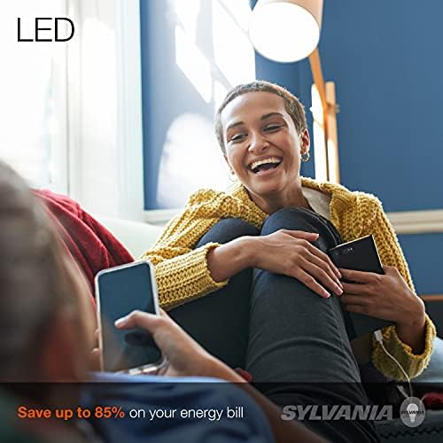 SYLVANIA ECO LED A19 Light Bulb, 60W Equivalent, Efficient 9W, 7 Year, 750 Lumens, Non-Dimmable, Frosted, 5000K, Daylight - 8 Count (Pack of 1) (40883)