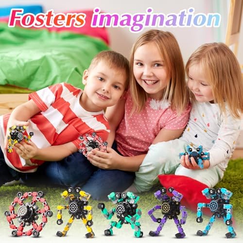 for Mom Transformable Fidget Spinners for Kids and Adults Stress Relief Sensory Toys for Boys and Girls Fingertip Gyros Toy Birthday Party Favors for Kids Classroom Gifts