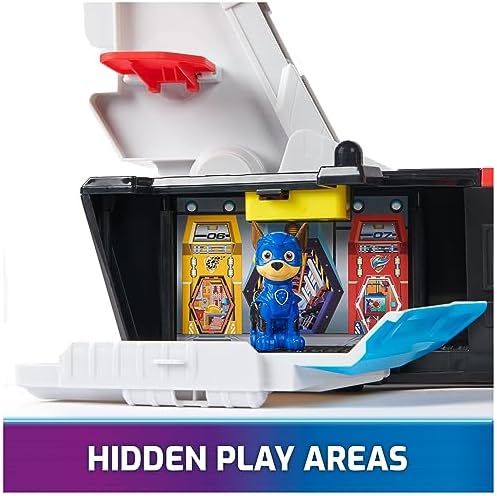 PAW Patrol: The Mighty Movie, Aircraft Carrier HQ, with Chase Action Figure and Mighty Pups Cruiser, Kids Toys for Boys & Girls 3+