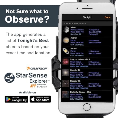 Celestron StarSense Explorer DX 102AZ App-Enabled Telescope – 102mm Refractor with Smartphone Dock & StarSense App – iPhone & Android Compatible – Easy-to-Use for Beginners