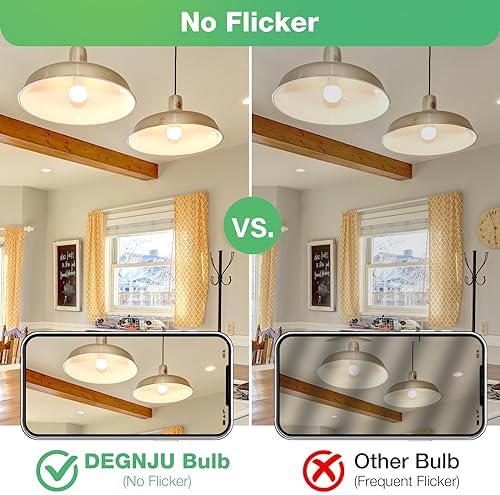 DEGNJU 24 Pack LED Light Bulbs Soft White 2700K, 60 Watt Equivalent LED Bulbs, A19 Standard Bulbs, 800 LM, 15000 Hours, E26 Base, Non-Dimmable, 8W White LED Bulbs for Bedroom Living Room