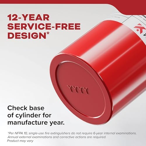 Kidde, FA110G, Multi Purpose Fire Extinguisher for Home, Office, Dorm, Residential, 1A10BC