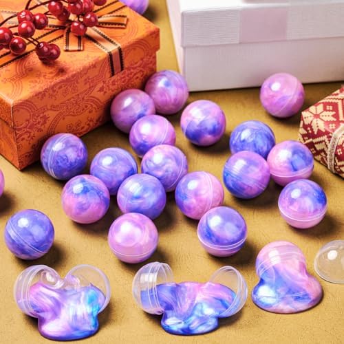 JOYIN Slime Party Favors, 24 Pack Galaxy Slime Ball - Stretchy, Non-Sticky, Mess-Free, Stress Relief, and Safe - Toys for Girls and Boys - Classroom Reward, Party Supplies