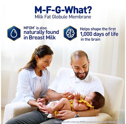 Enfamil NeuroPro Baby Formula, MFGM* 5-Year Benefit, Expert-Recommended Brain-Building Omega-3 DHA, Exclusive Immune Supporting HuMO6 Blend, Infant Formula Powder, Baby Milk, 28.3 Oz