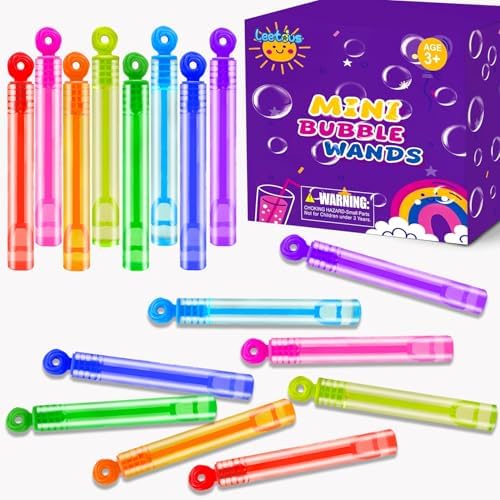 Mini Small Bubbles Wands Toys Gifts Bulk for Kids 80 Pack-Bubble Party Favors Supplies for Toddlers, Bulk Non Candy Treats Goodie Prizes for Birthday Wedding Parade Throws Giveaways Handouts