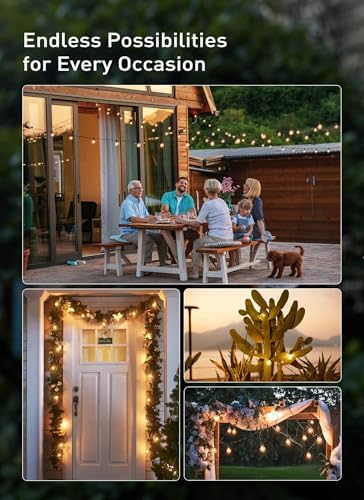 Brightown G40 Replacement LED Light Bulbs, 25 Pack Clear Globe Bulb fits E12 C7 Candelabra Screw Base Sockets, 1.5 Inch Dimmable Edison Light Bulbs for Indoor Outdoor Patio Decor, Warm White