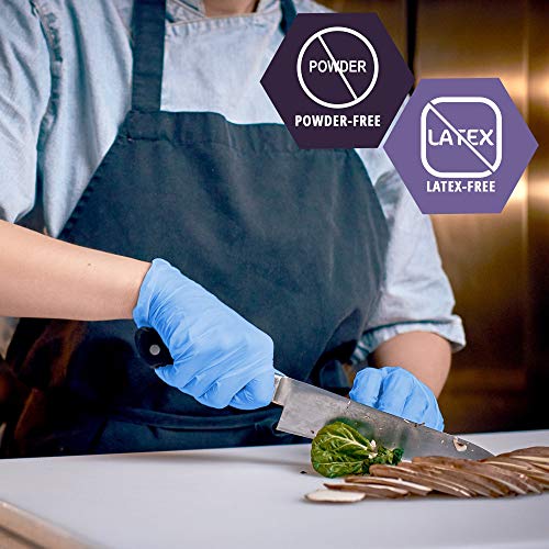 MED Pride Latex Free, Powder Free, Non Sterile Nitrile Vinyl Ambidextrous Single Use Medical Exam Gloves for Cooking, Cleaning (Small 1000)