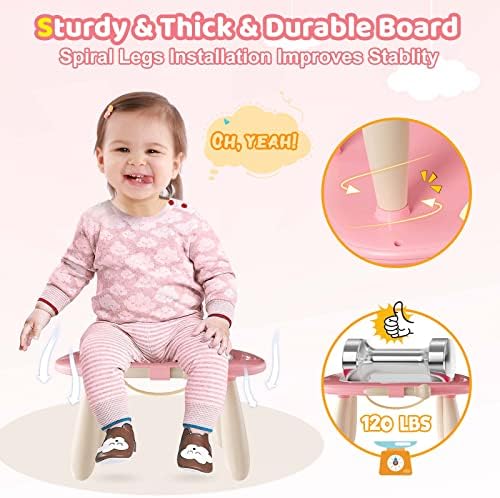 Kikidex Magnetic Drawing Board, Toddler Girl Toys for 1-2 Year Old, Doodle Board Pad Learning and Educational Toys for 1 2 3 Year Old Baby Kids Birthday Gift(Soft Pink)