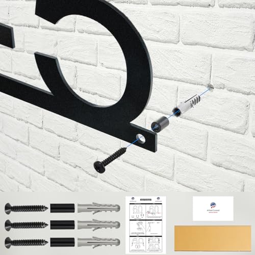 Address Signs for Houses - Personalized House Numbers for Outside - Address Numbers for House - American-Made Metal Steel House Numbers