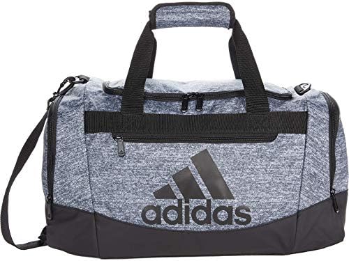adidas Unisex Defender 4.0 Gym Duffel Bag for Men and Women, Jersey Onix Grey/Black, Small (38L)