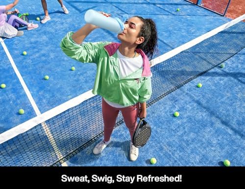 26 oz Insulated Water Bottle with 2-in-1 Straw and Spout Lid, Keep Cold 24H, Leak-Proof, Fits in Car Cup Holder, Stainless Steel Water Bottle for Sports, Travel, and School (Dark Knight)