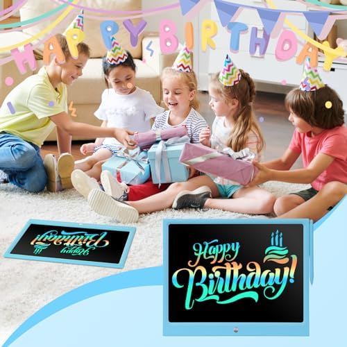 EooCoo Toys for Ages 4-8, Drawing Board, 15 Inch LCD Writing Tablet, Electronic Drawing Tablet, Boy Birthday Gift, Kids Toys, Drawing Pad Learning Games, Kids Travel Essential