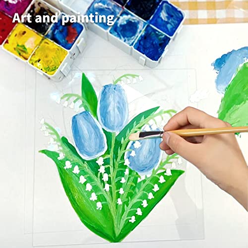 Art3d 10-Pack of 12Γ16" PET/Plexiglass Sheets, Transparent Clear Flexible Plastic Sheet Panels for Craft, Picture Frames, Sign Blank, DIY Display Project