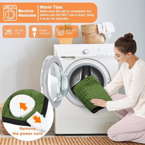 Heating Pad,Electric Heating Pads for Back,Hot Heated Pad for Abdomen,Shoulder,Knee,Multiple Temp and Auto Shut Off