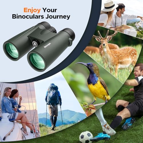 Adorrgon 15x45 HD Binoculars for Adults High Powered with Phone Adapter, Tripod and Tripod Adapter - Large View Binoculars with Clear Low Light Vision for Bird Watching Cruise Travel