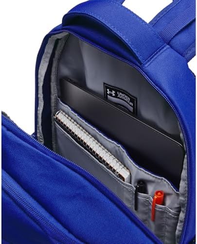 Under Armour Unisex-Adult Hustle 6.0 Backpack, (401) Royal/Royal/Metallic Silver, One Size Fits Most