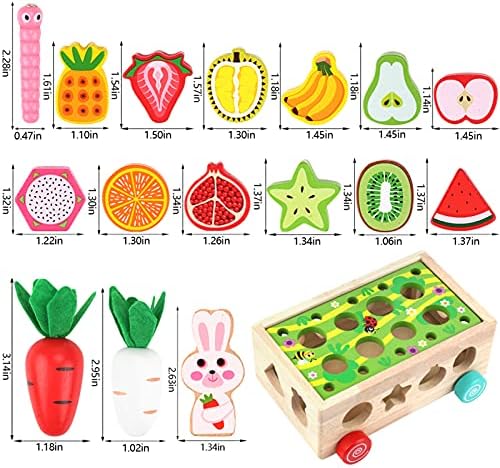 Toddlers Montessori Wooden Educational Toys for Baby Boys Girls Age 1 2 3 Year Old, Shape Sorting Toys 1st One First Birthday Girl Gifts for Kids 1-3, Wood Preschool Learning Fine Motor Skills Game