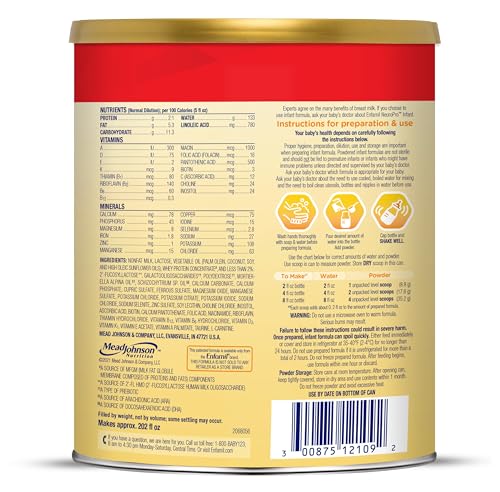 Enfamil NeuroPro Baby Formula, MFGM* 5-Year Benefit, Expert-Recommended Brain-Building Omega-3 DHA, Exclusive Immune Supporting HuMO6 Blend, Infant Formula Powder, Baby Milk, 28.3 Oz