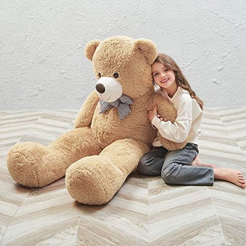 MaoGoLan Big Teddy Bear 55 inches Giant Bear Stuffed Animals Large Plushies Life Size Teddy for Children Adults