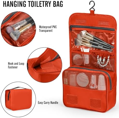 Veken 10 Set Packing Cubes for Travel Essential, Suitcase Organizer Bags in 4 Sizes, Carry-On Luggage Accessories with Large Laundry & Hanging Toiletry Bag, Must-Have for Airplane, Road Trip & Camping