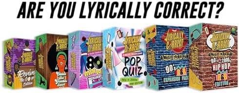 Lyrically Correct '60s & '70s Music Trivia Card Game - Oldies but Goodies Edition - Finish The Lyrics Challenge, Fun for Adults, Party or Family Night